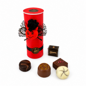 Krampus top hat with chocolates