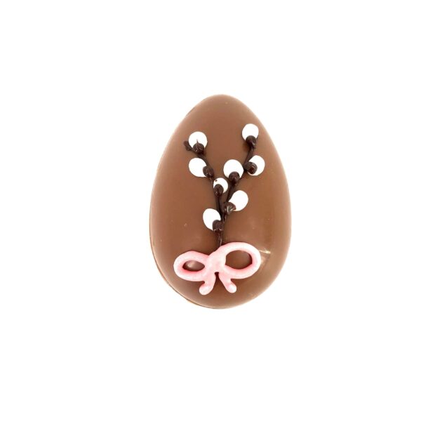 Chocolate egg, almond bitternougat decoration, 55 g