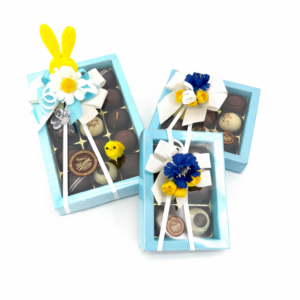 Trüffelpackung Ostern, blau