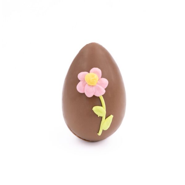 Chocolate egg, walnut-marzipan decoration, 55 g