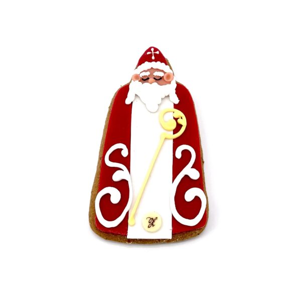 Zauner gingerbread Santa, hand garnished, 20 cm