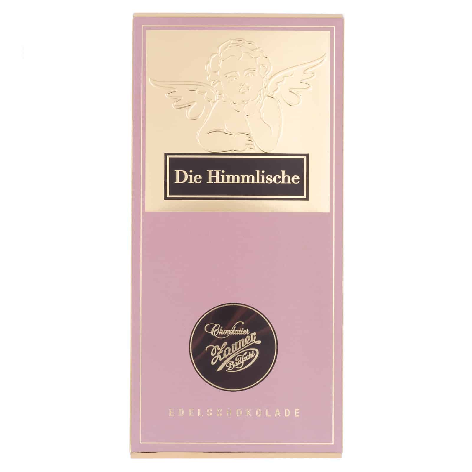 Schokolade-Die-Himmlische von Hand gegossene und mit Haselnussnougat gefüllte Milchschokolade