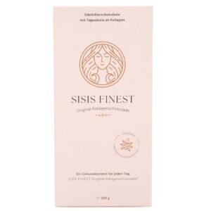 Product image of a bar of collagen chocolate "Sisis Finest"