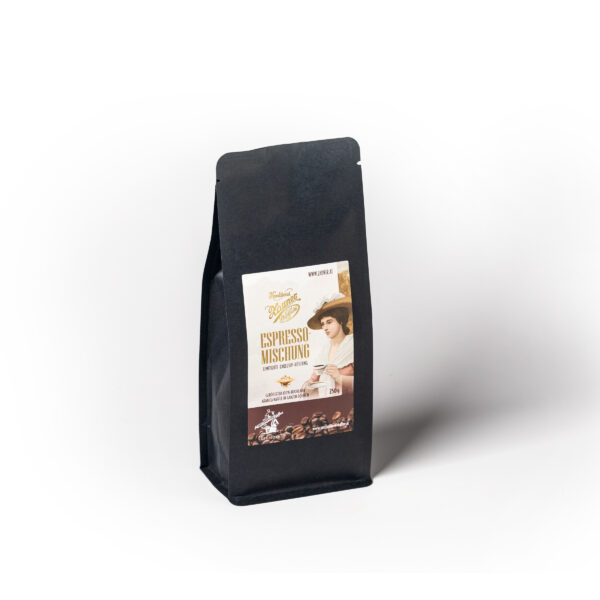 Produktbild einer Kaffeepackung mit 250g Füllgewicht