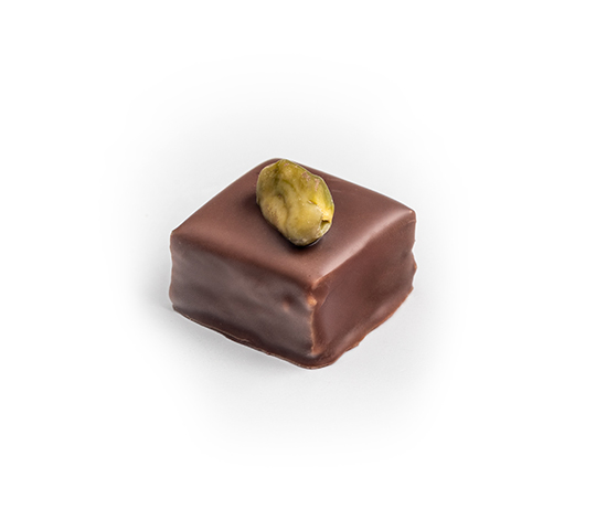 Produktbild der Praline "Pistazie-Marzipan"