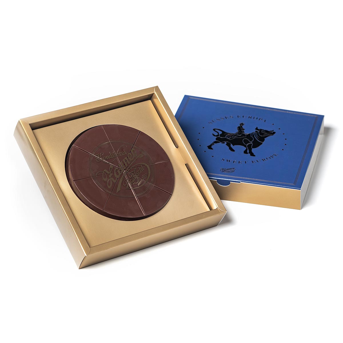 Zauner Oblatentorte mit Schokolade überzogen im Geschenkkarton