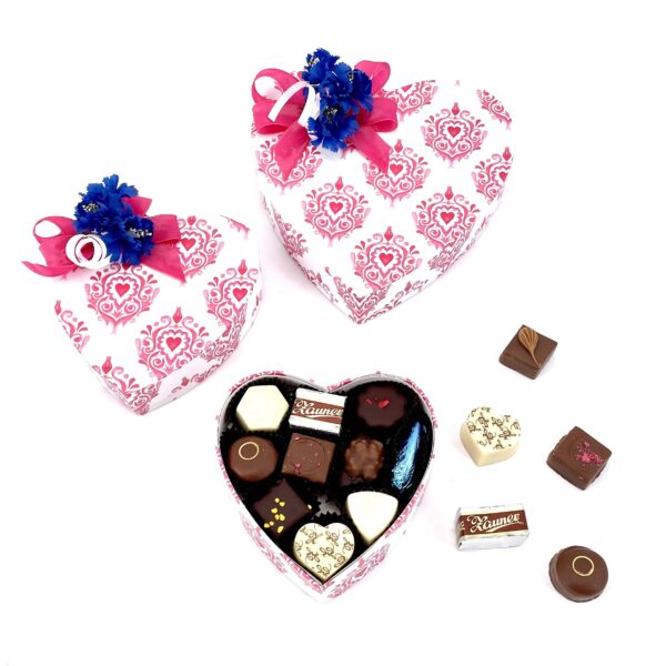 Product image heart box with chocolates