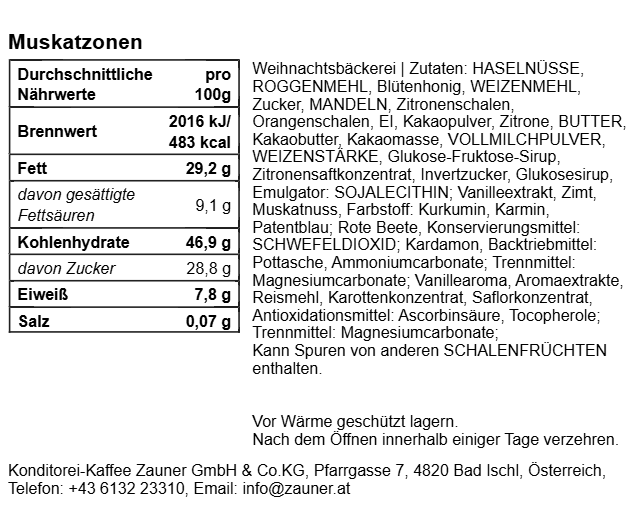 Muscat zones
