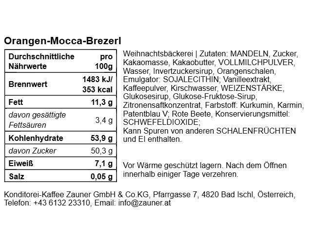 orange-mocha pretzel
