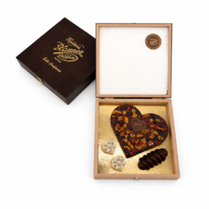 Holzkassette "Zartbitter Herz"