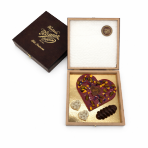 Holzkassette "Himbeer Herz"