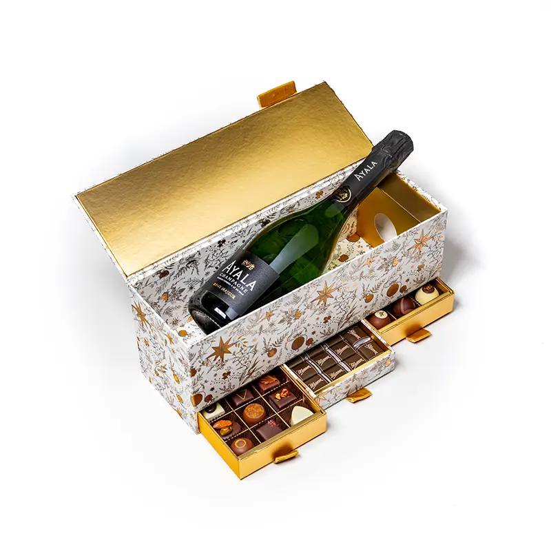 Champagnerbox "Schneegold